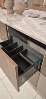 Moderne Ballerina Einbauküche K3 Fronten Detail