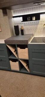 Detailansicht Baufront Küche Cambridge Arbeitsplatte