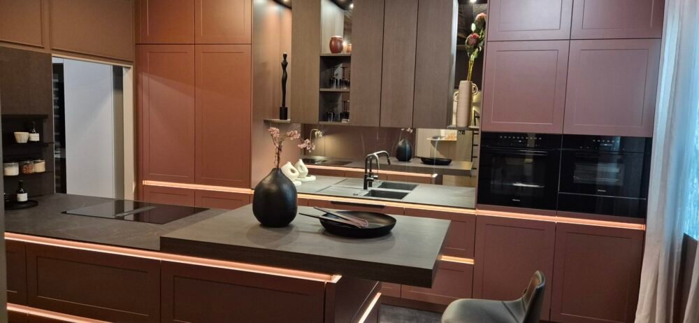 Baufront Kücheninsel Sydney Eiche Geräuchert Design Hannover