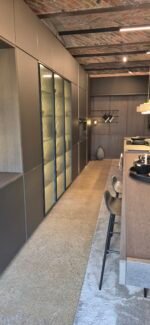 Einbauküche Baufront Glasgow moderne Ausstellung Laatzen