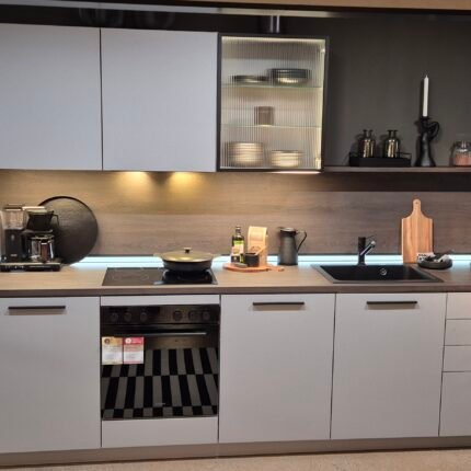 Burger Küchenmöbel Cindy Nebelgrau hochwertige Materialien