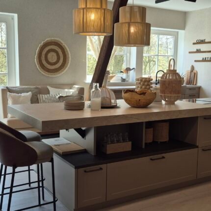 Moderne Burger Einbauküche Sophie Greige Fronten Detail