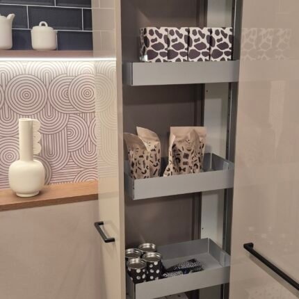 Moderne Burger Einbauküche Susann Greige Fronten